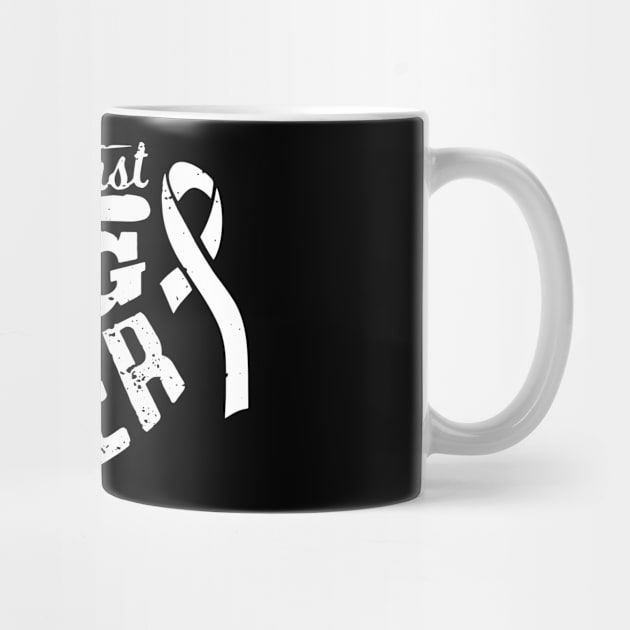 Fight Against Lung Cancer Vintage White Ribbon Gift by thuylinh8